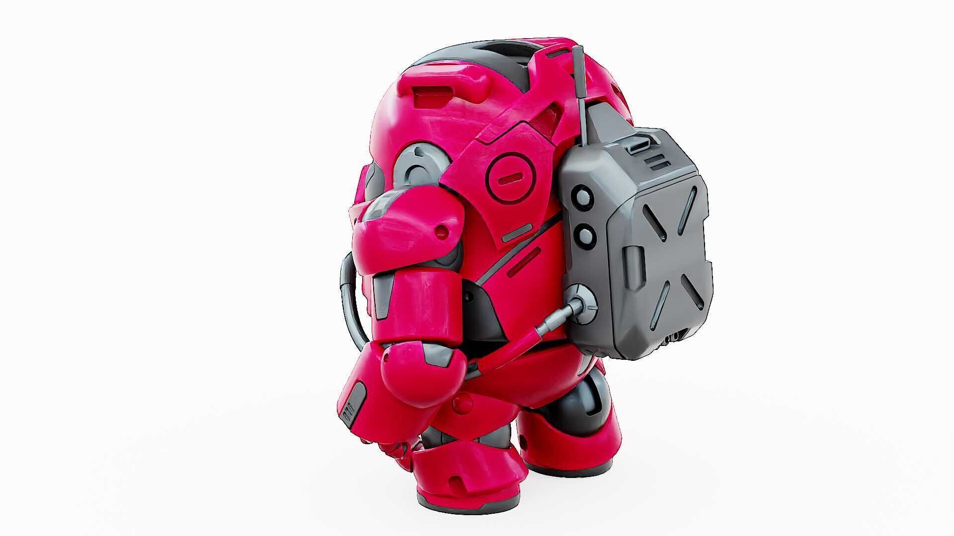 AMONG US CHARACTER-H  Rigged for Unreal Engine - Unity - MIXAMO  3D model_12