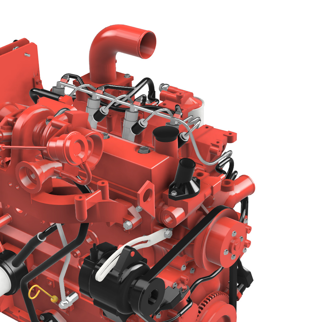 Cummins Diesel engine 3 3 QSB 3D print model_7