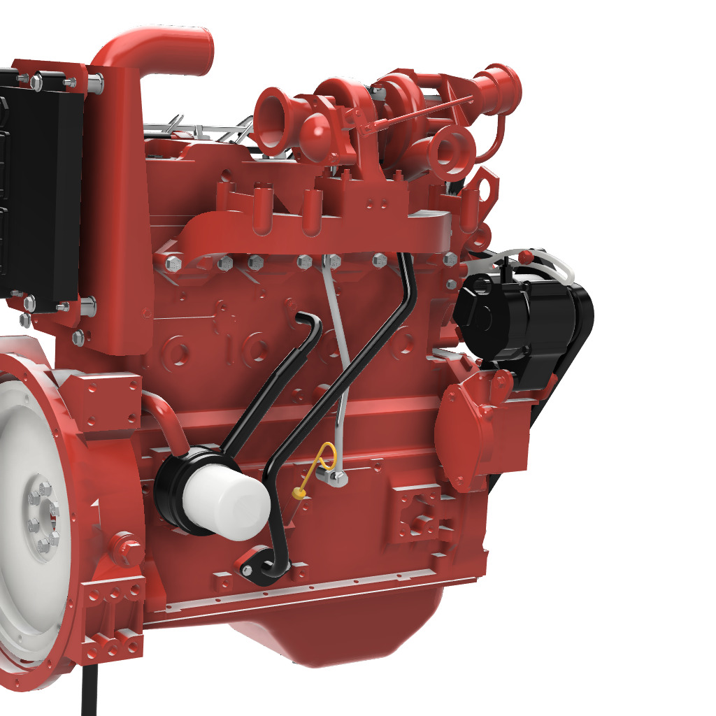 Cummins Diesel engine 3 3 QSB 3D print model_2