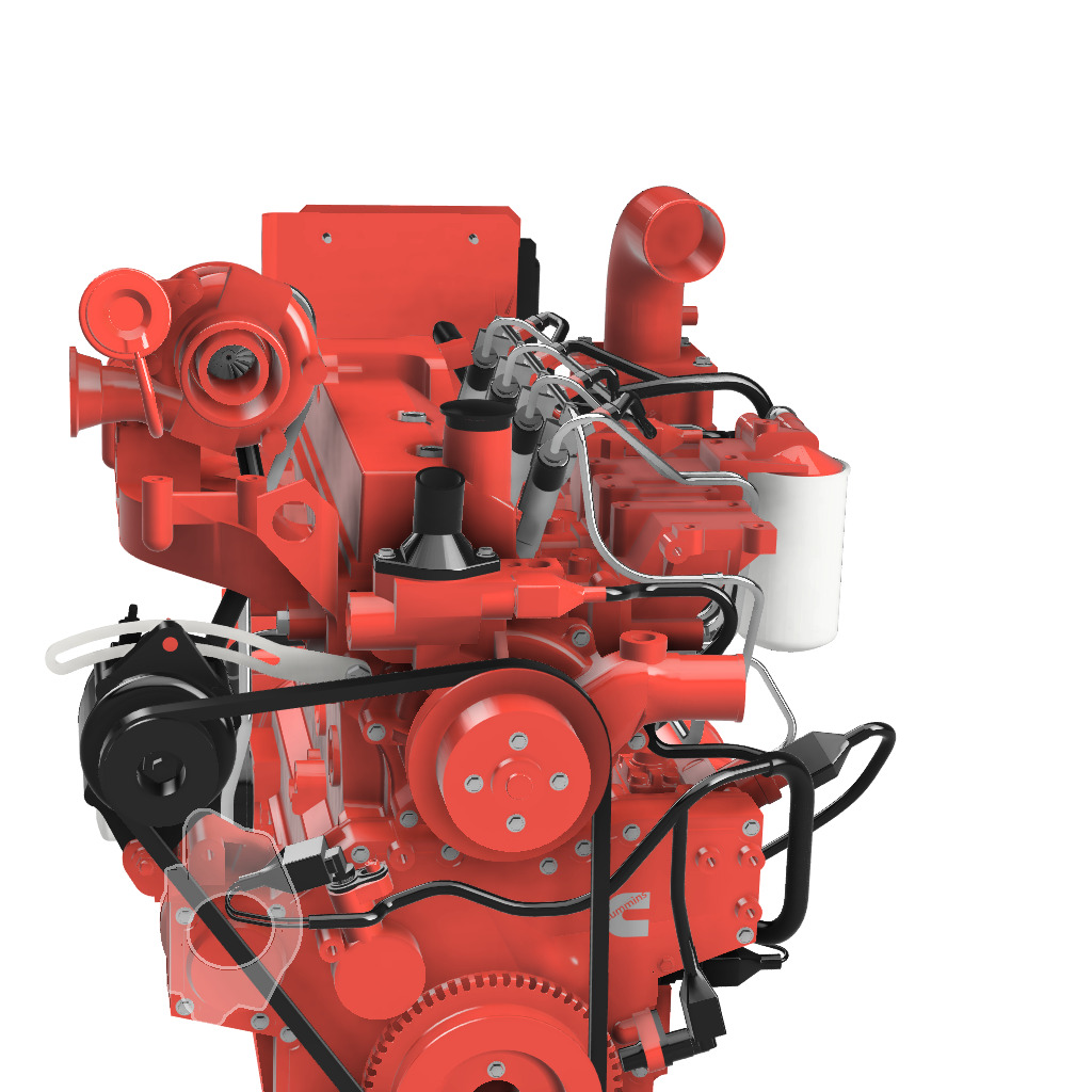 Cummins Diesel engine 3 3 QSB 3D print model_5