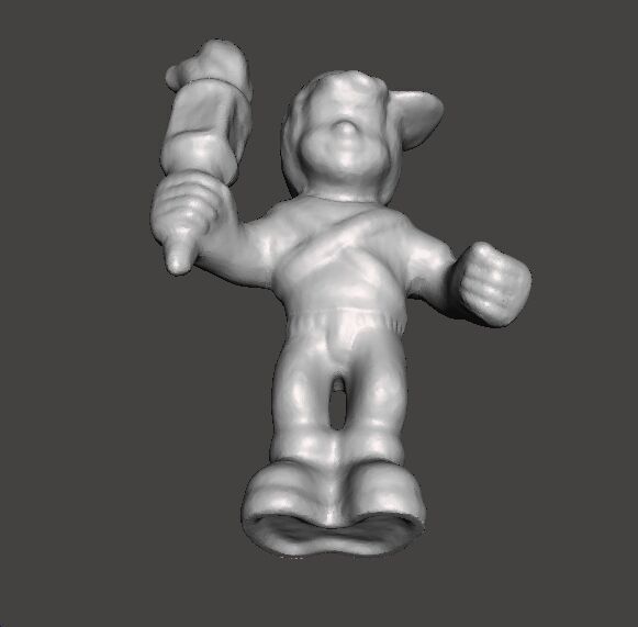 MIGHTYMAX MAX HERO WITH TORCH 1992 PVC FIGURE MINIATURE TOY 3D print model_8