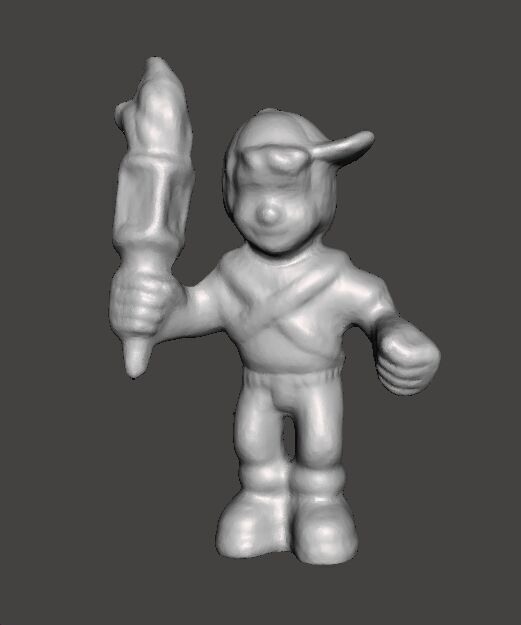 MIGHTYMAX MAX HERO WITH TORCH 1992 PVC FIGURE MINIATURE TOY 3D print model_1