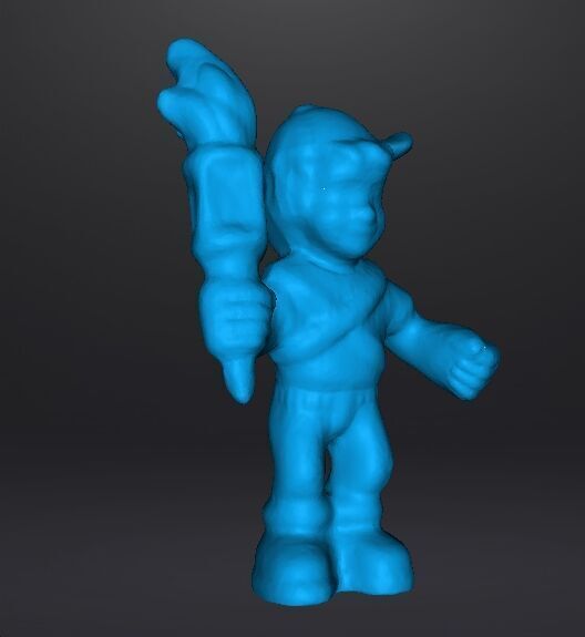 MIGHTYMAX MAX HERO WITH TORCH 1992 PVC FIGURE MINIATURE TOY 3D print model_10