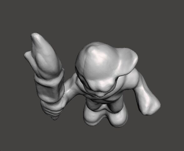 MIGHTYMAX MAX HERO WITH TORCH 1992 PVC FIGURE MINIATURE TOY 3D print model_7