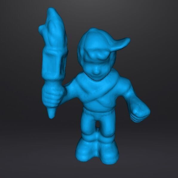 MIGHTYMAX MAX HERO WITH TORCH 1992 PVC FIGURE MINIATURE TOY 3D print model_12