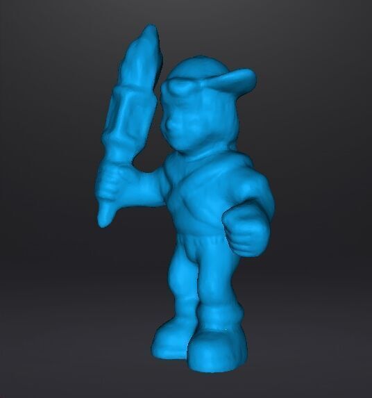 MIGHTYMAX MAX HERO WITH TORCH 1992 PVC FIGURE MINIATURE TOY 3D print model_11