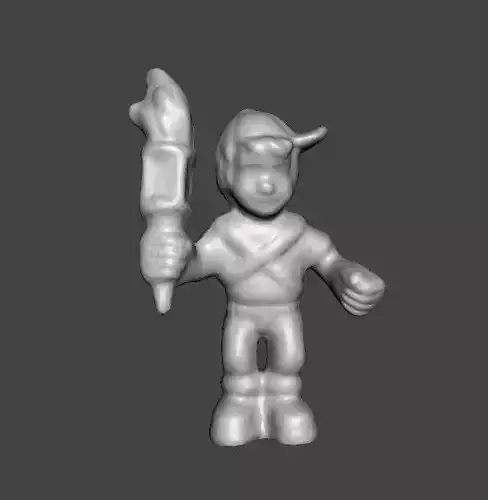 MIGHTYMAX MAX HERO WITH TORCH 1992 PVC FIGURE MINIATURE TOY