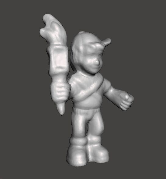 MIGHTYMAX MAX HERO WITH TORCH 1992 PVC FIGURE MINIATURE TOY 3D print model_2