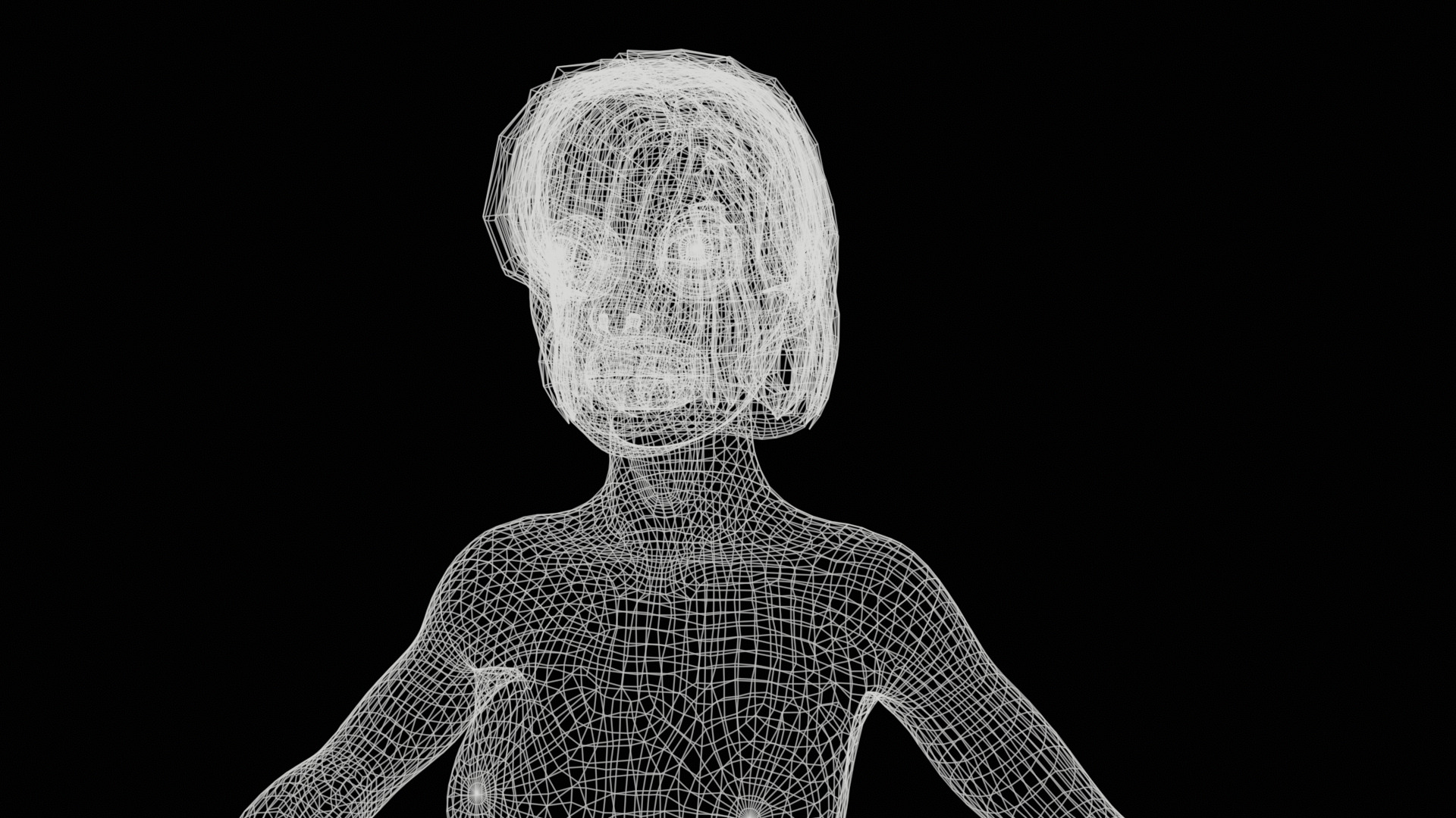 Asian people rig high-poly textured 3D model_30