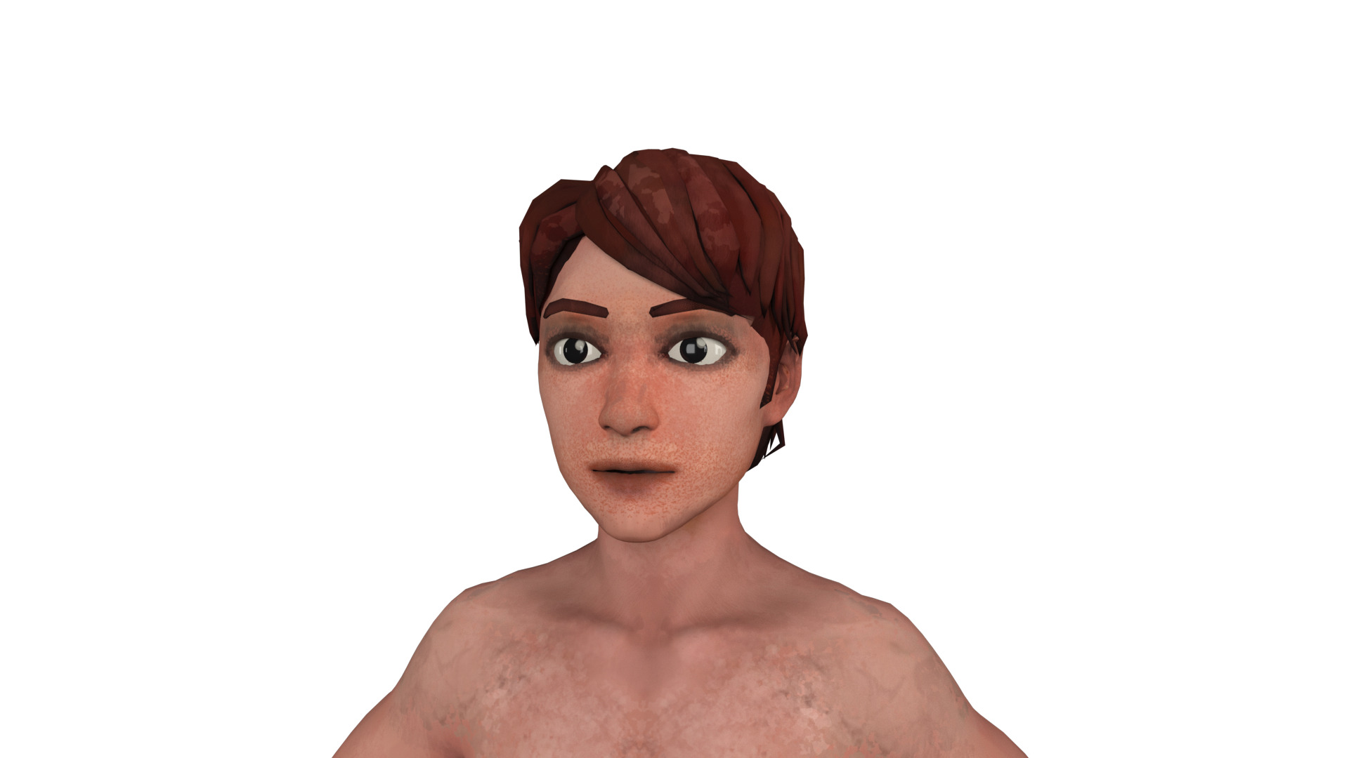 Asian people rig high-poly textured 3D model_12