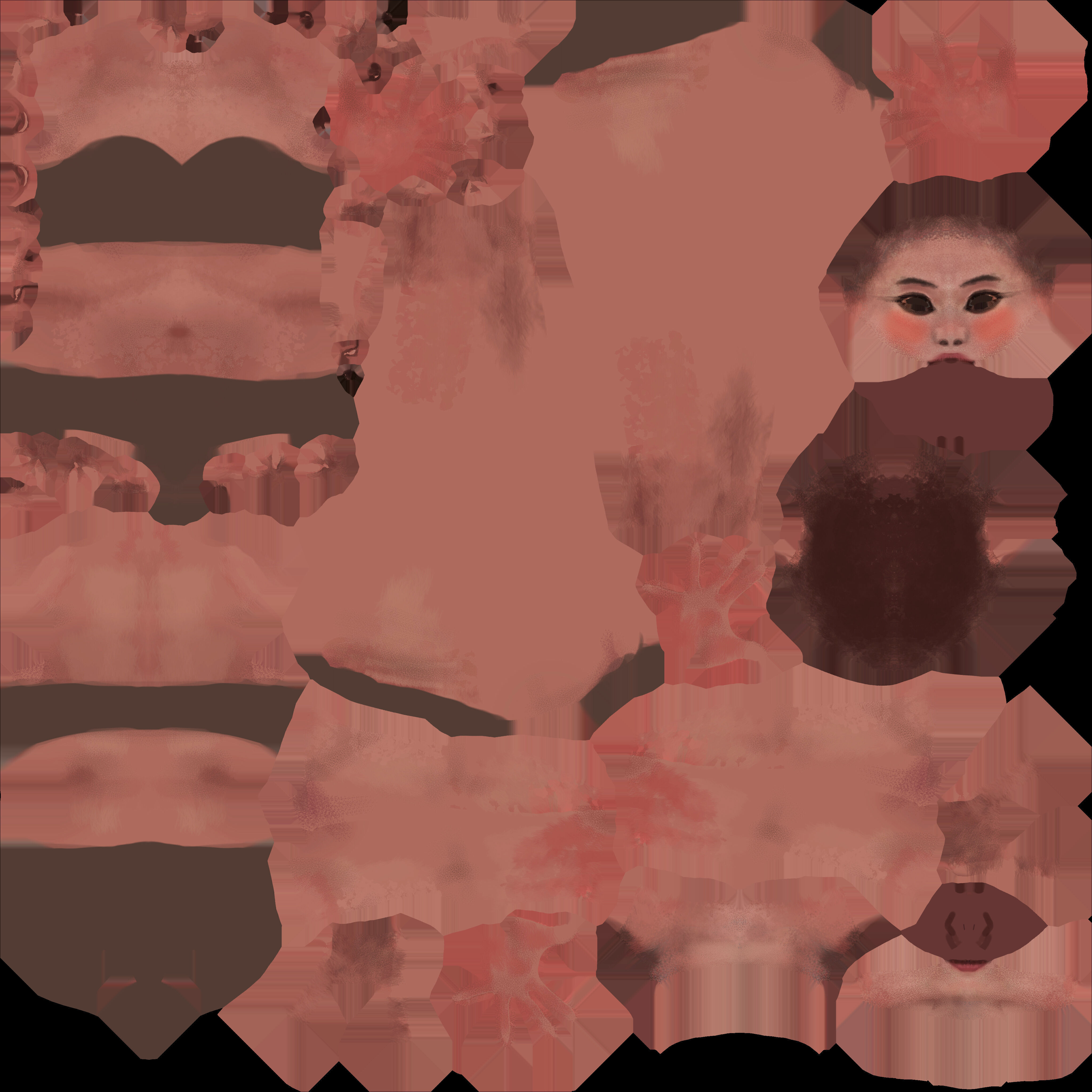 Asian people rig high-poly textured 3D model_13