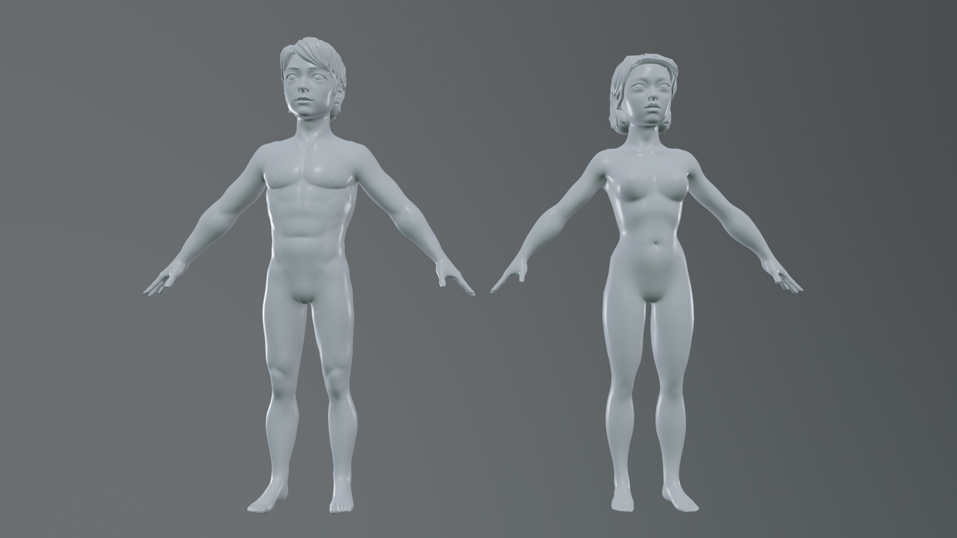 Asian people rig high-poly textured 3D model_17
