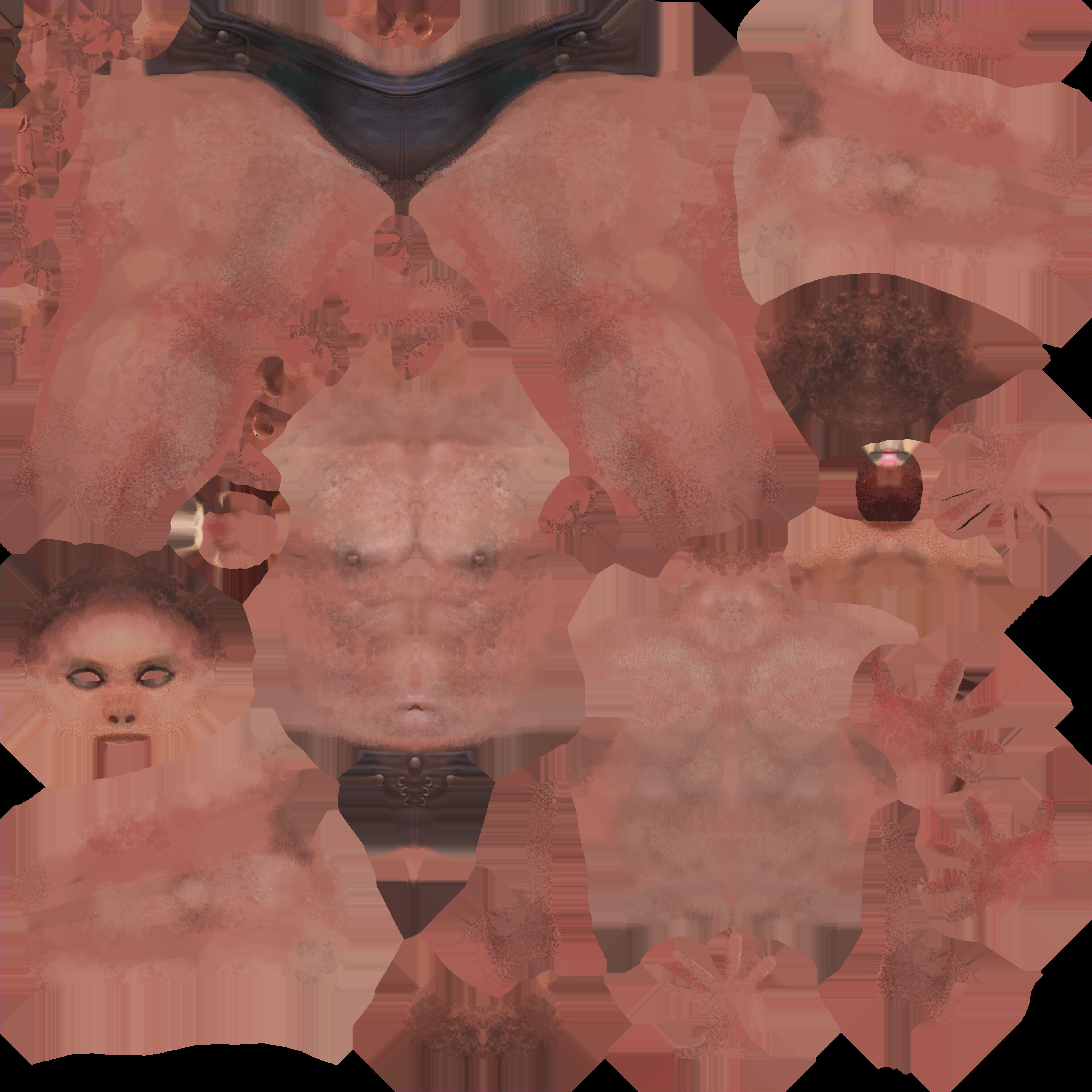 Asian people rig high-poly textured 3D model_14