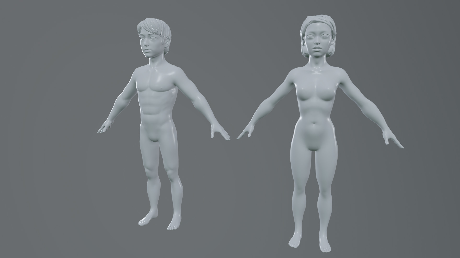 Asian people rig high-poly textured 3D model_16