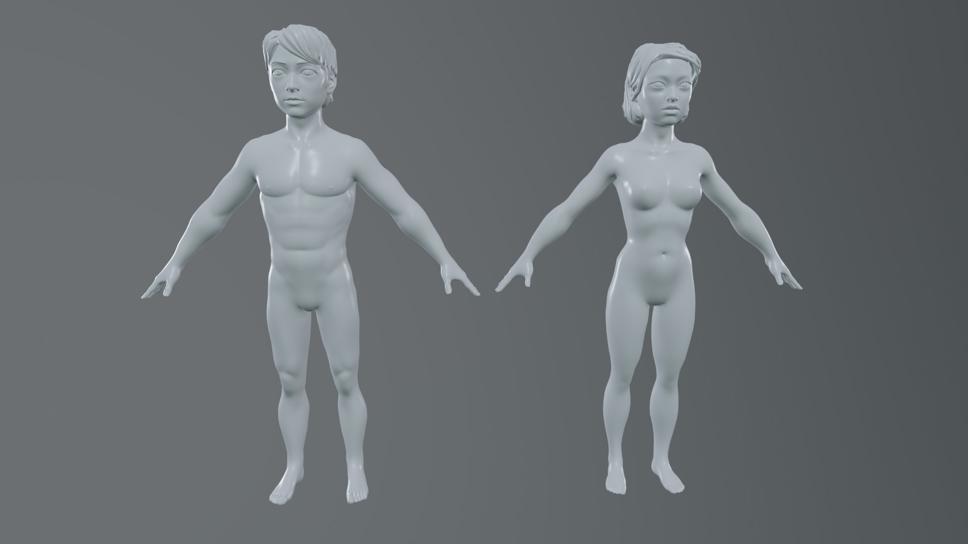 Asian people rig high-poly textured 3D model_15