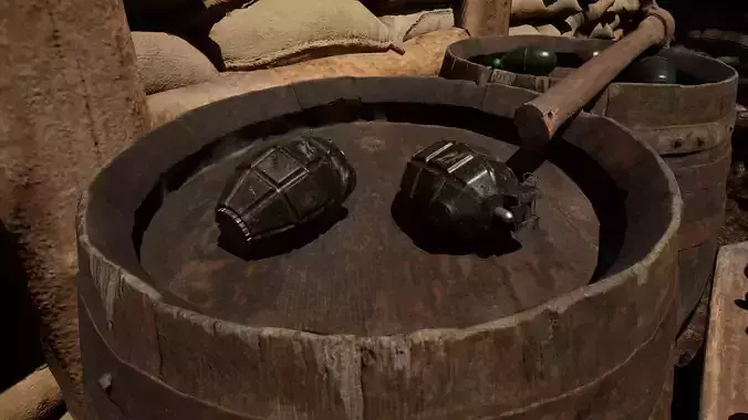 British No36 Millis Grenade 3D model