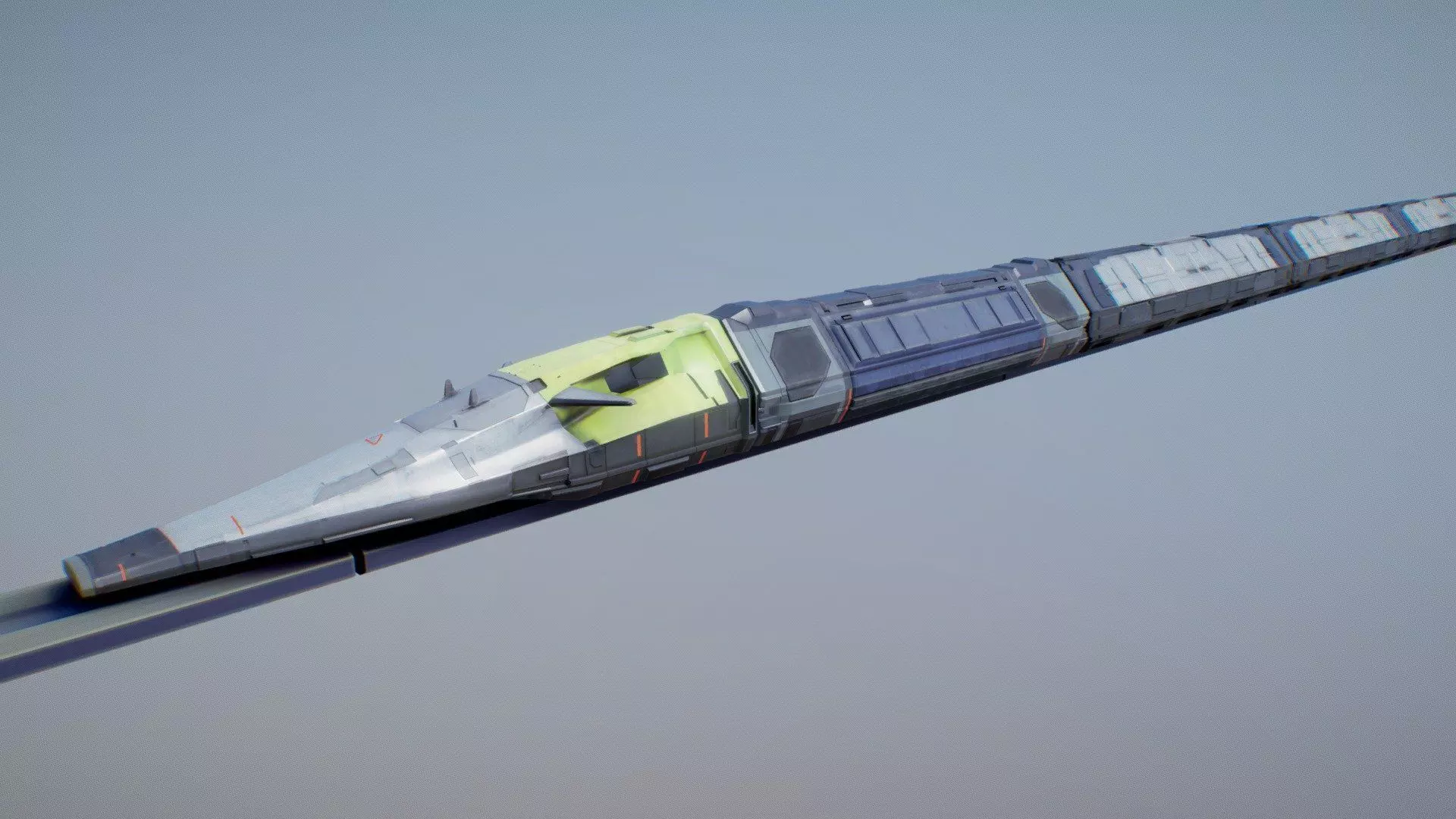 train 01 3D model