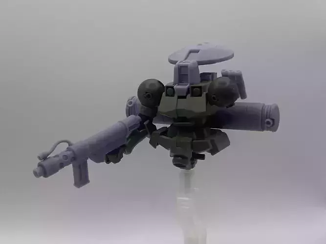EWAC upgrade with articulation 144 scale for Leo Gundam Wing 3D print model