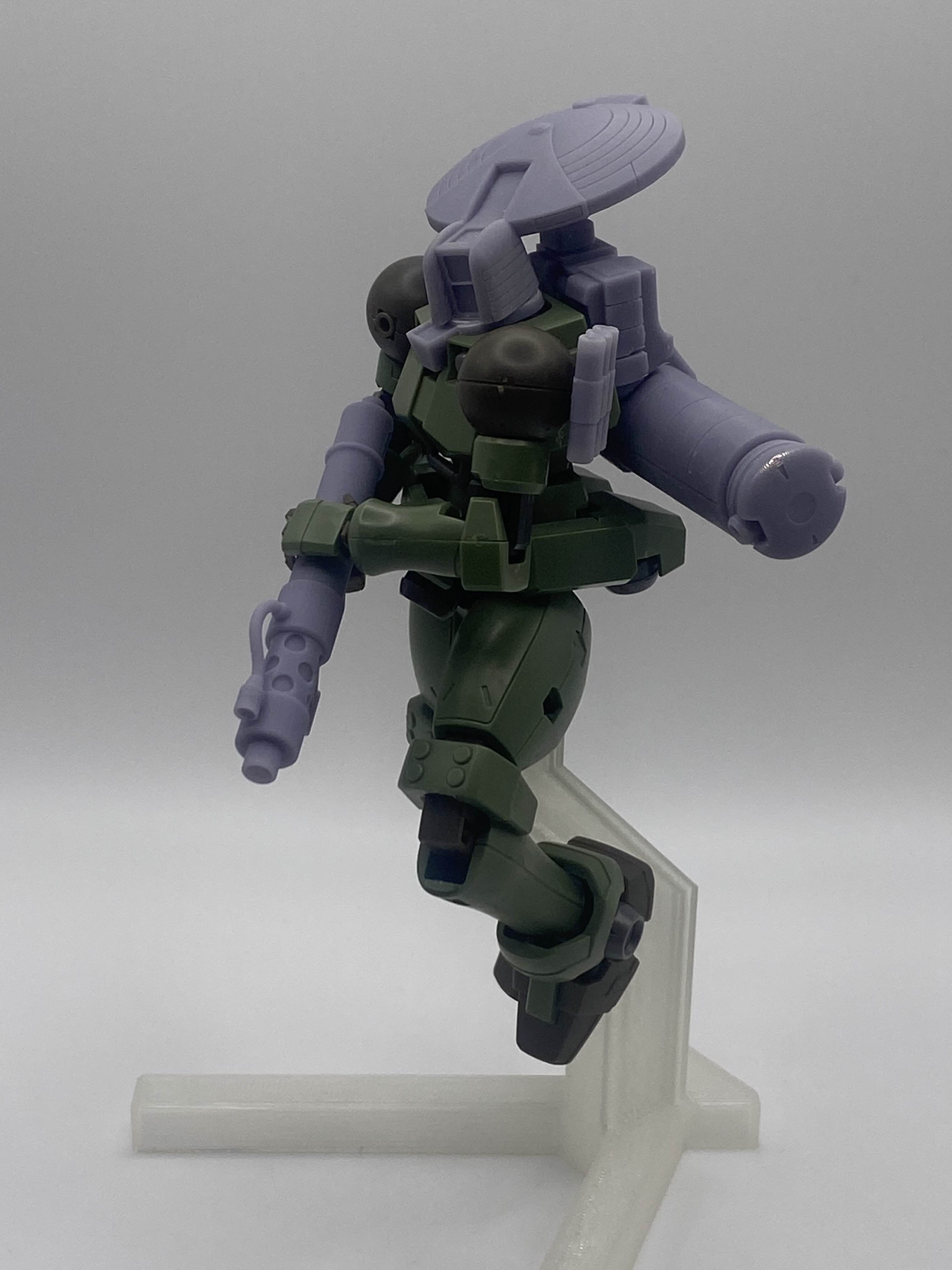 EWAC upgrade with articulation 144 scale for Leo Gundam Wing 3D print model_1