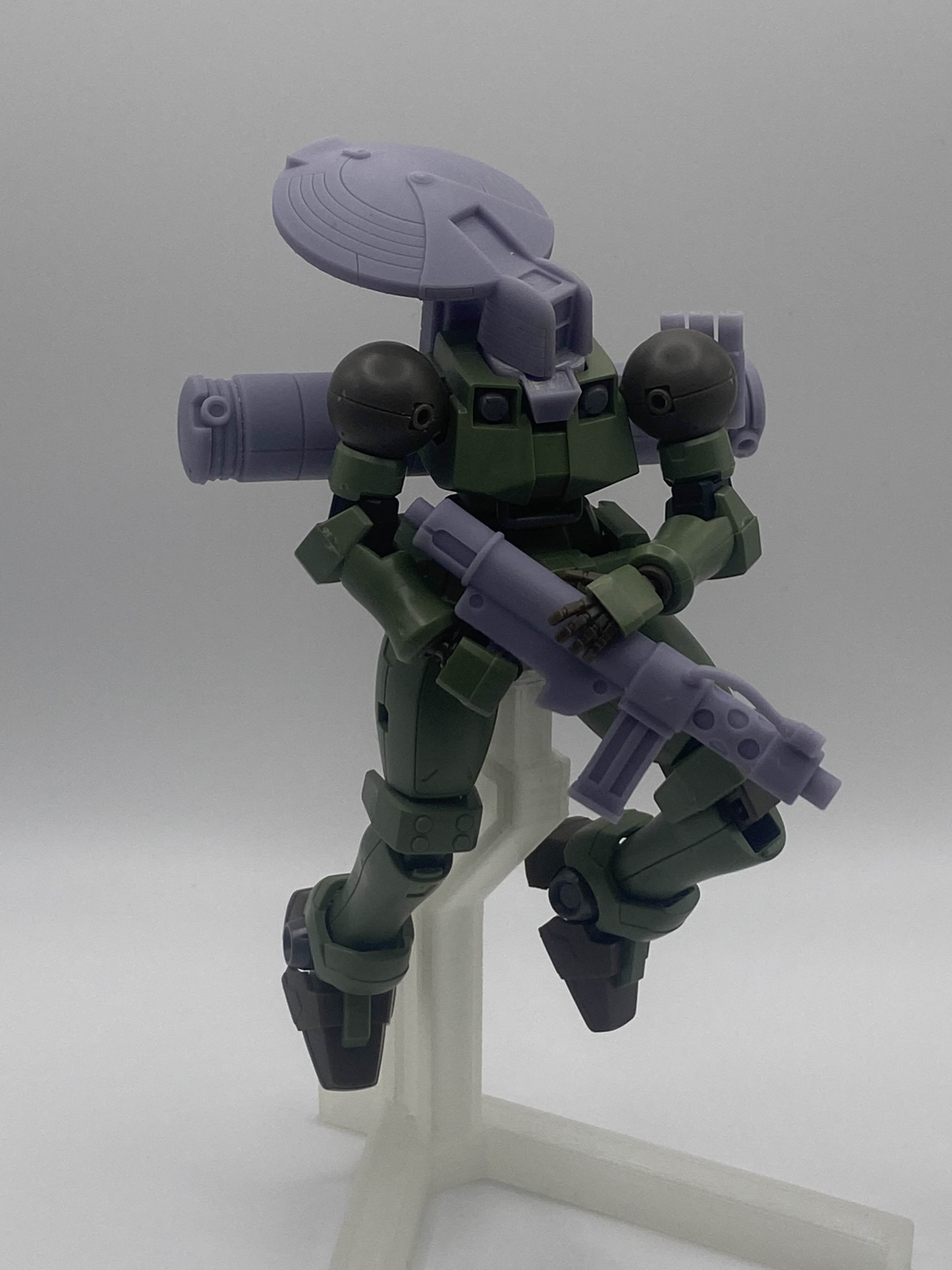 EWAC upgrade with articulation 144 scale for Leo Gundam Wing 3D print model_2