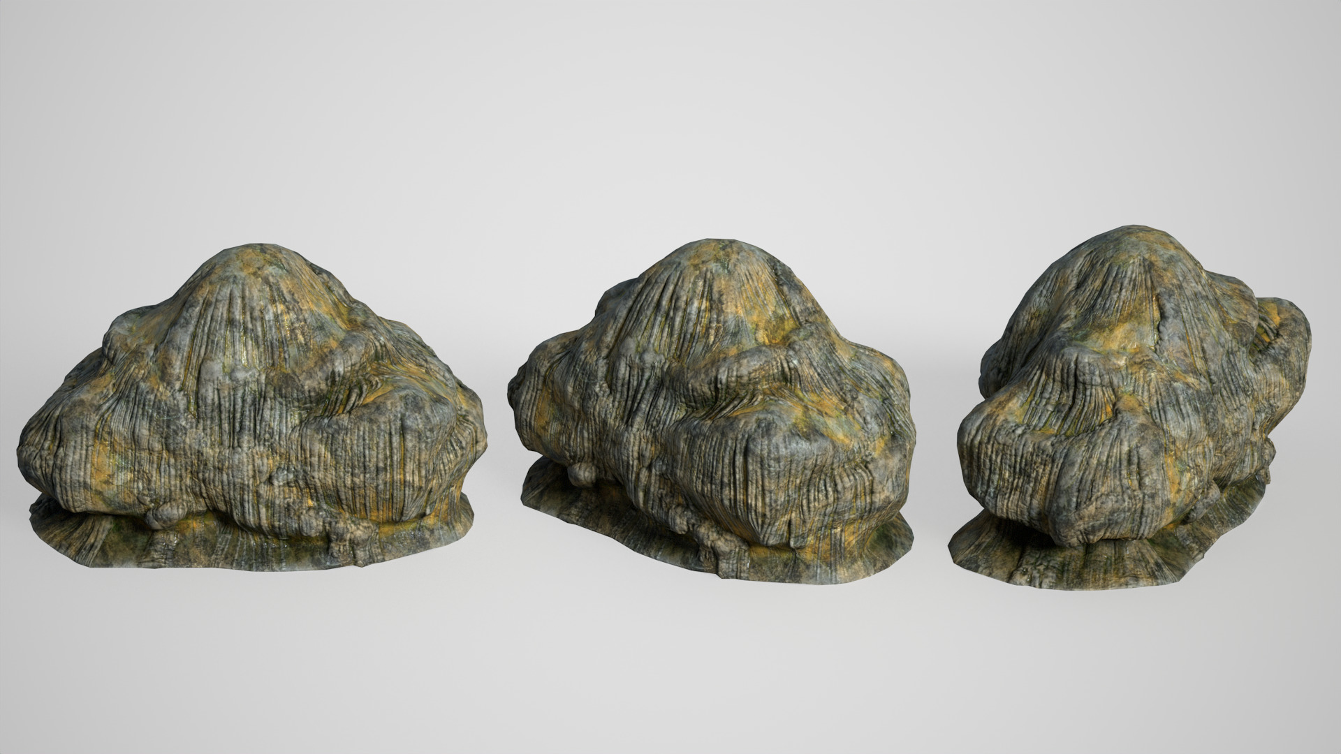 10 Modular Cave Bases - 250127 Low-poly 3D model_4