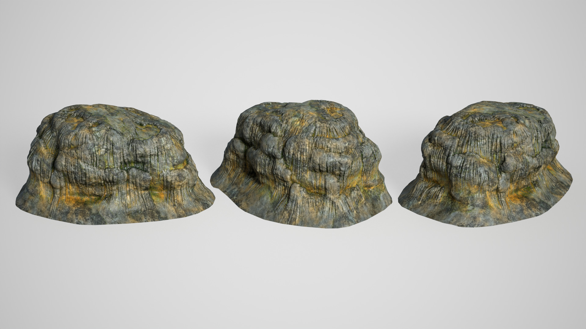 10 Modular Cave Bases - 250127 Low-poly 3D model_2