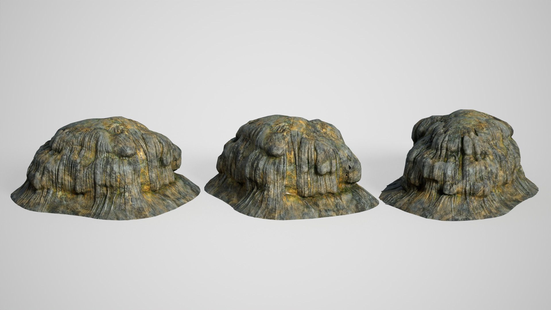 10 Modular Cave Bases - 250127 Low-poly 3D model_11