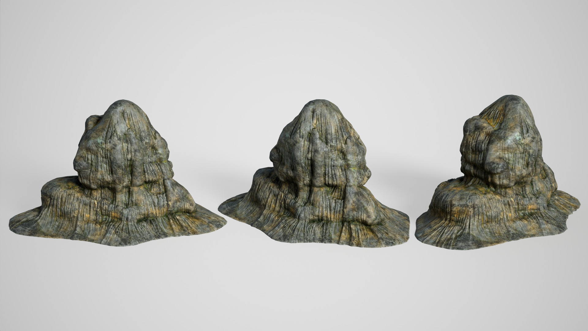 10 Modular Cave Bases - 250127 Low-poly 3D model_6