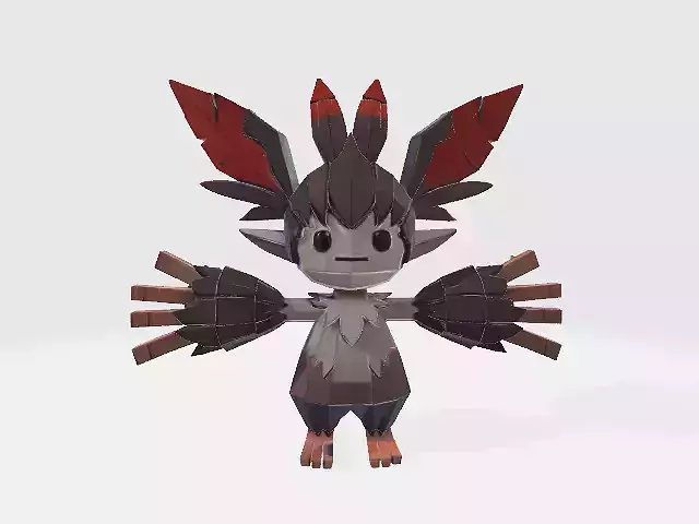 Lowpoly fantasy creature