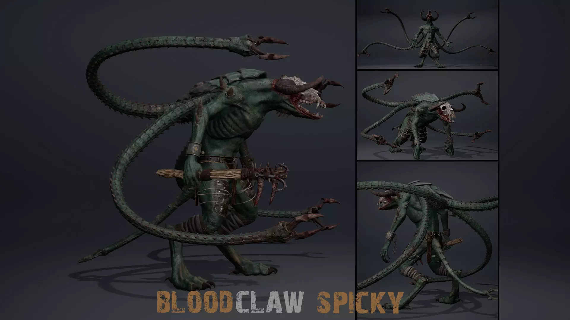 Bloodclaw Spicky Low-poly 3D model_0