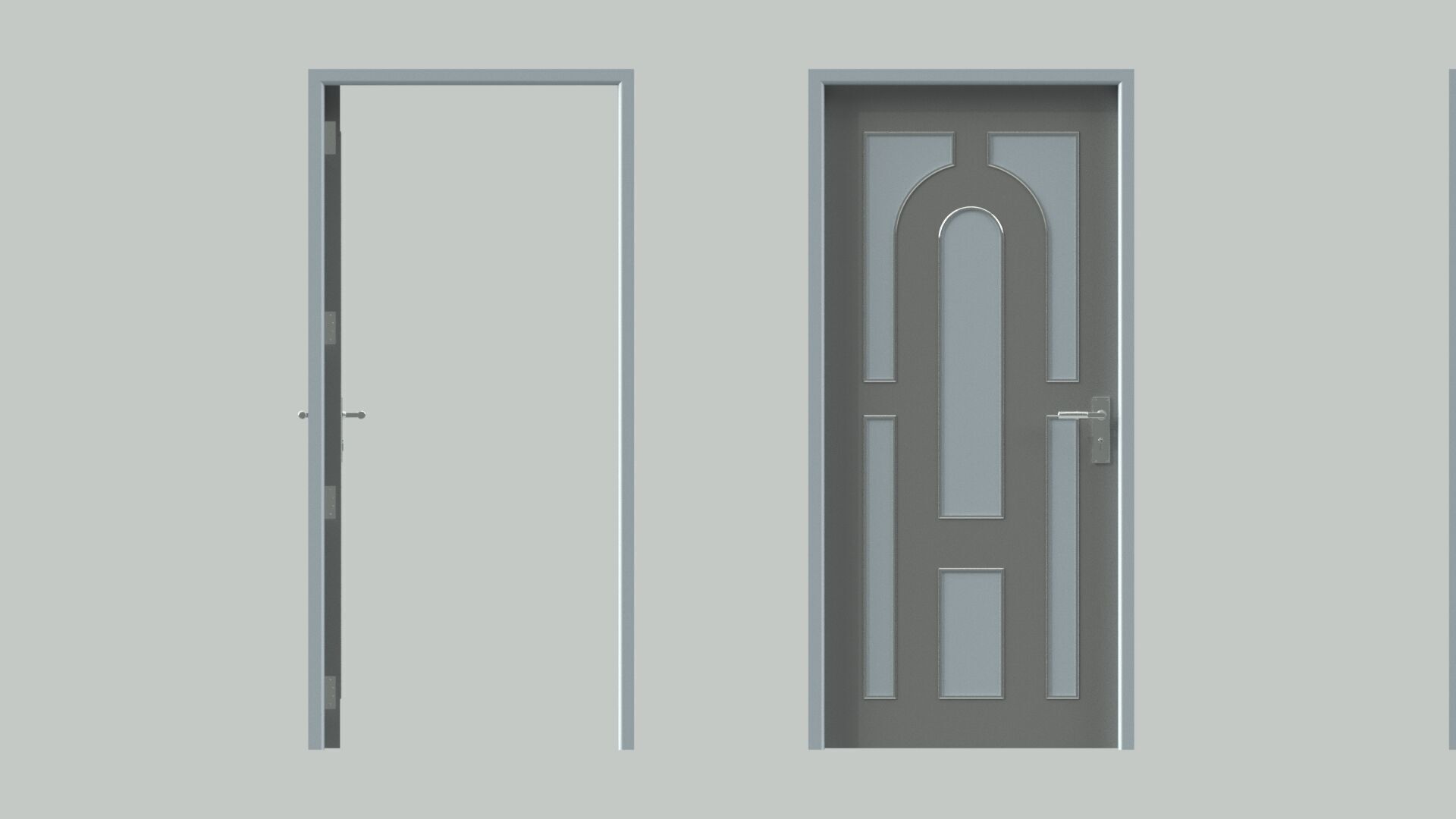 Door sets 8 3D model_7