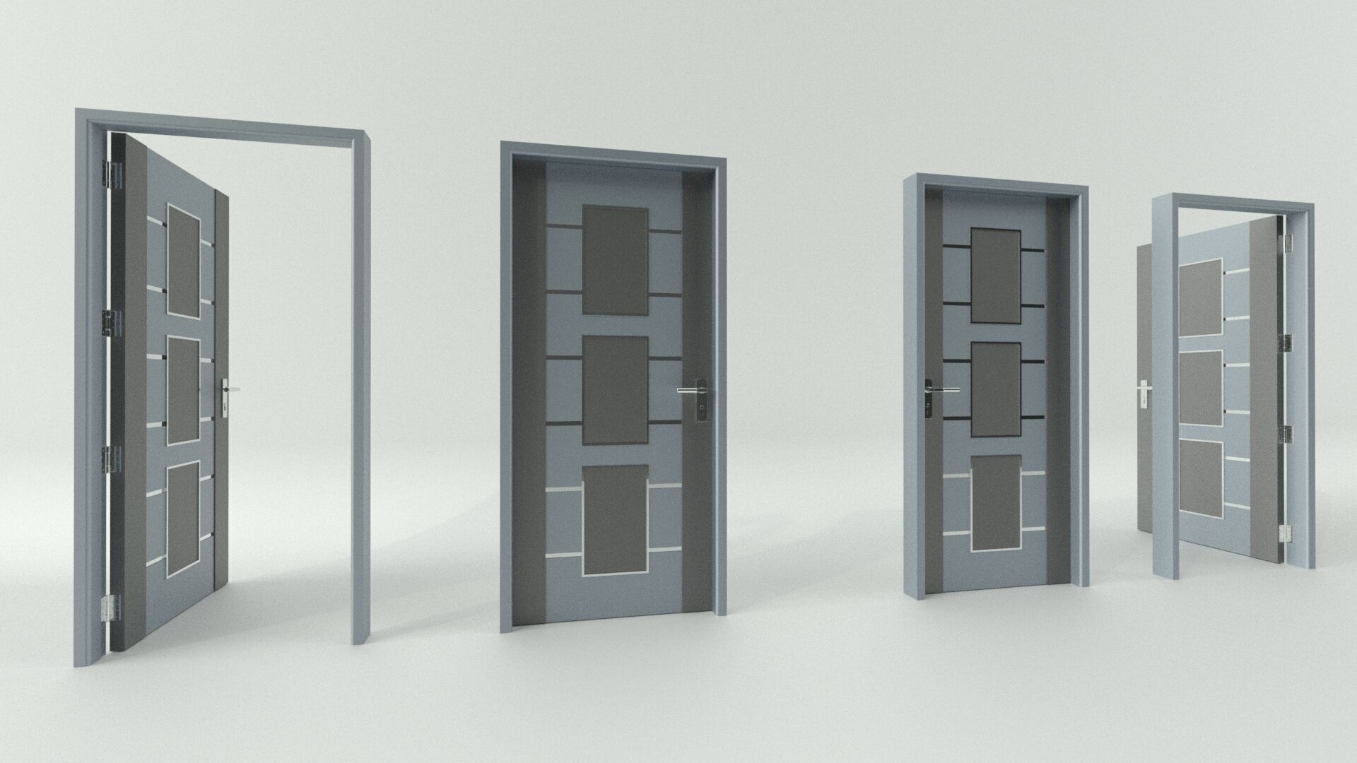 Door sets 8 3D model_1