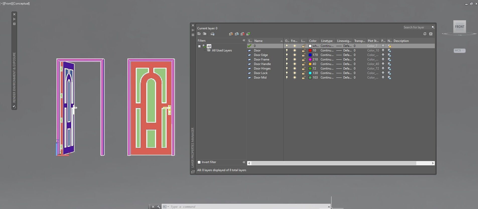 Door sets 8 3D model_27