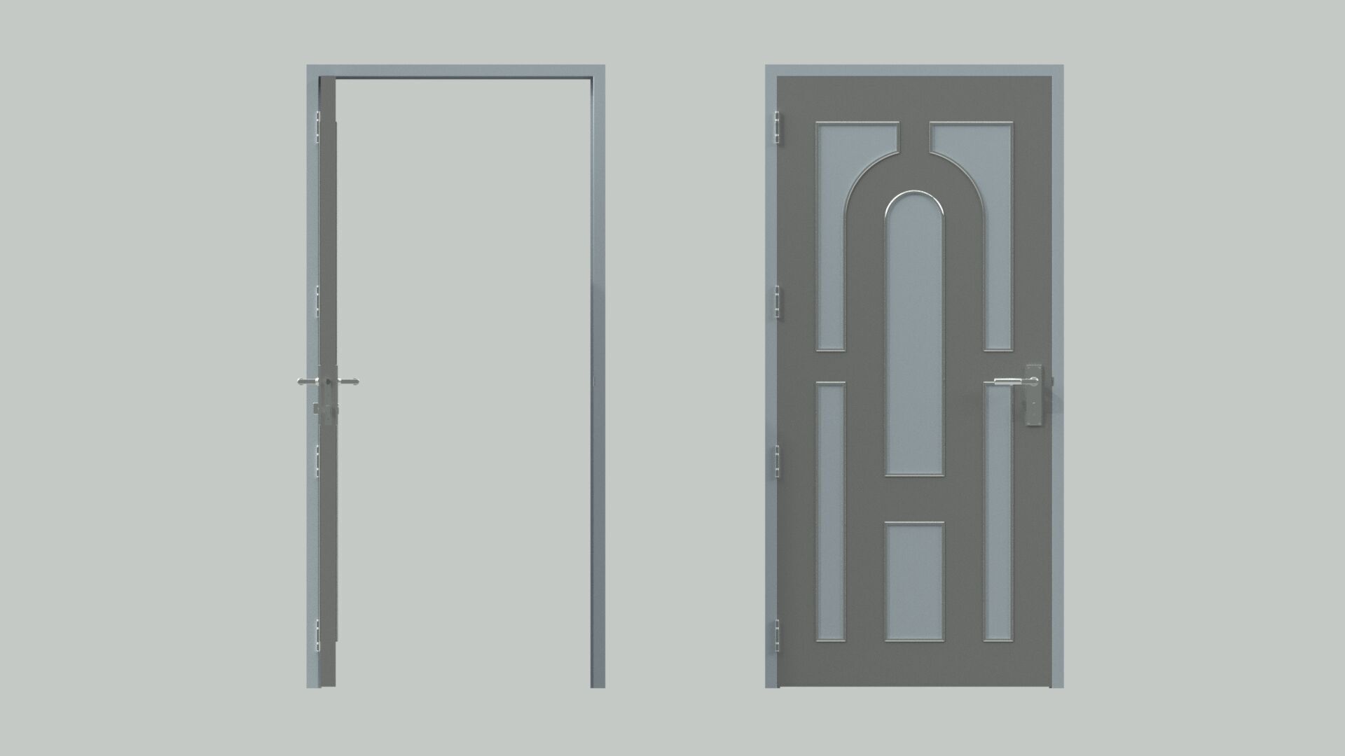 Door sets 8 3D model_8