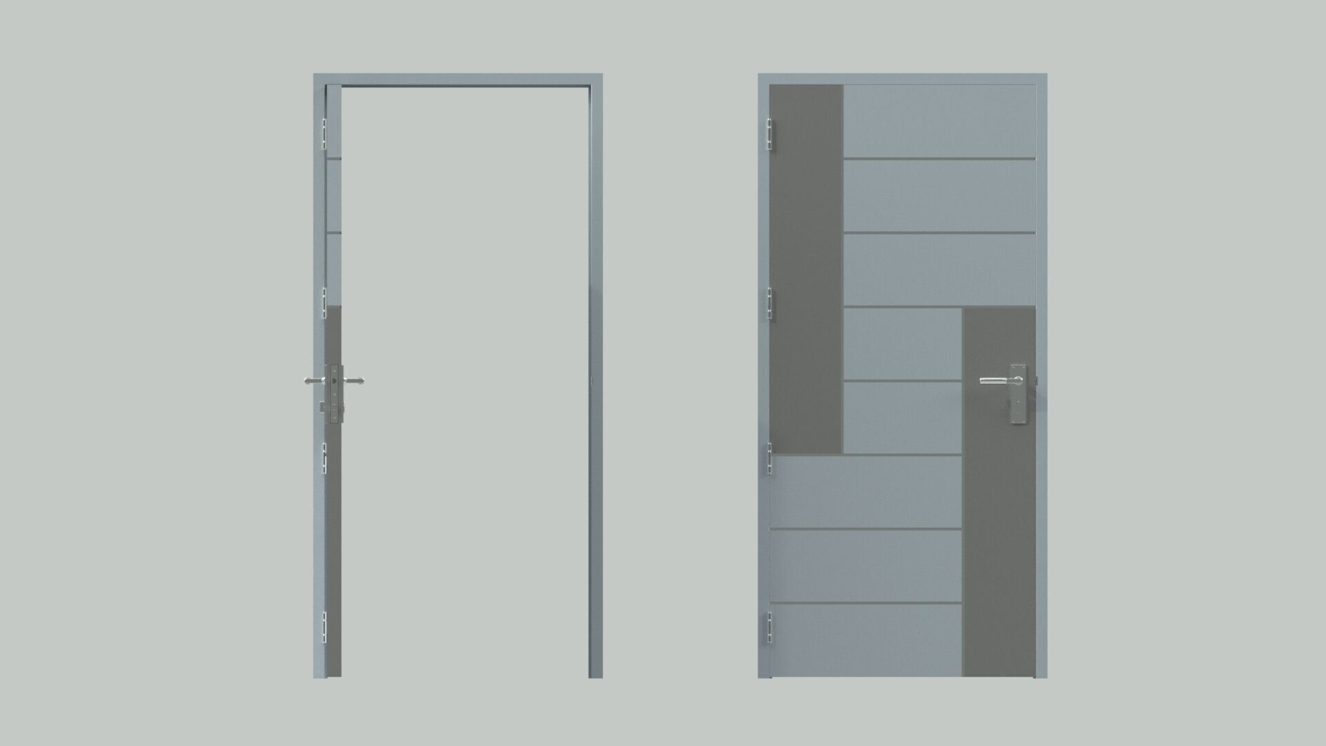 Door sets 8 3D model_12
