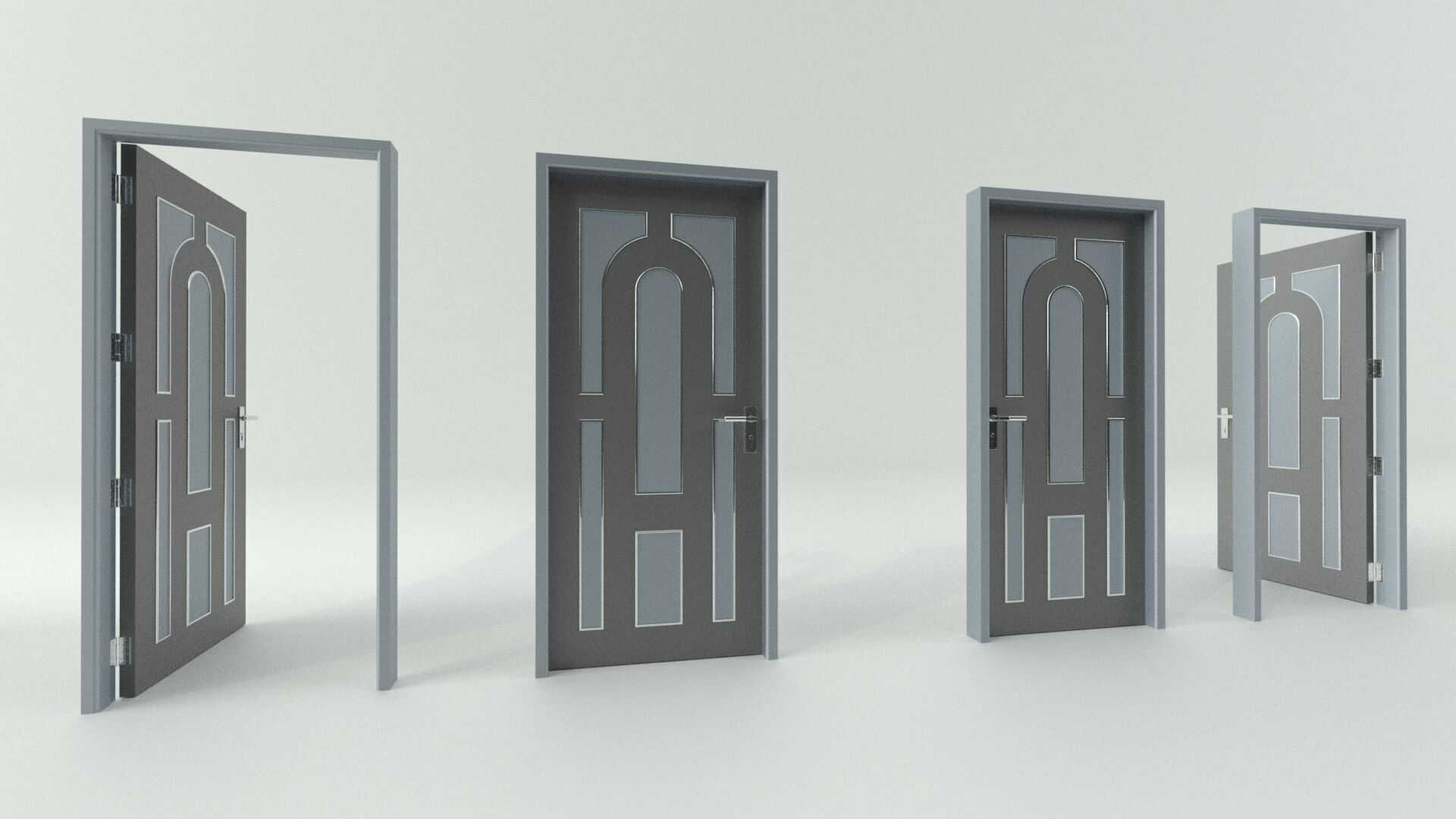 Door sets 8 3D model_5