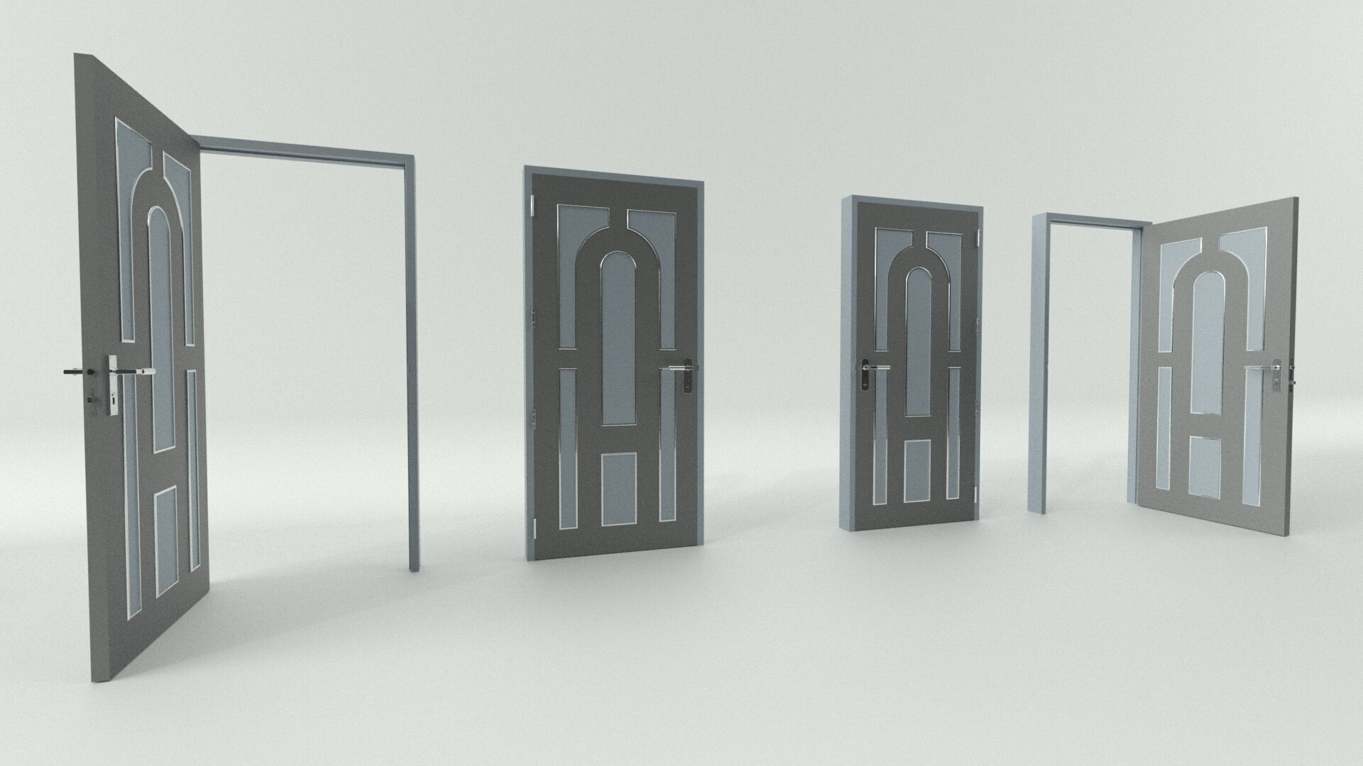 Door sets 8 3D model_6