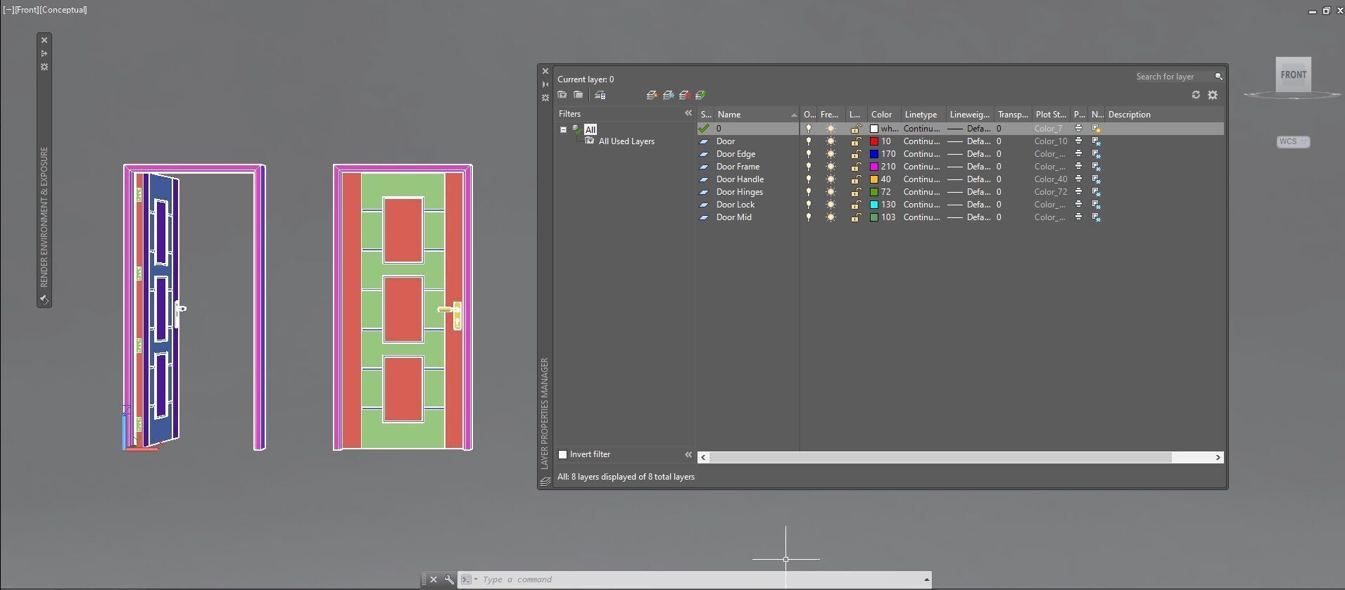 Door sets 8 3D model_26