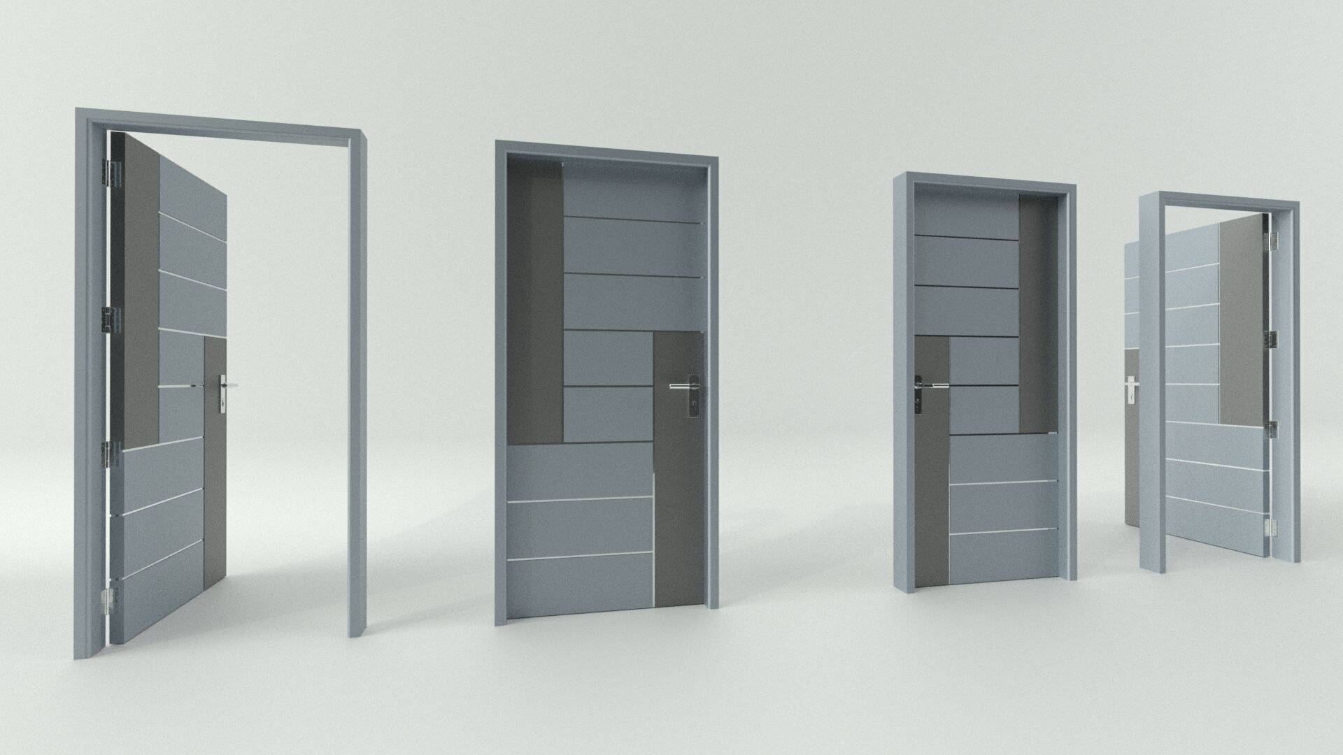 Door sets 8 3D model_9