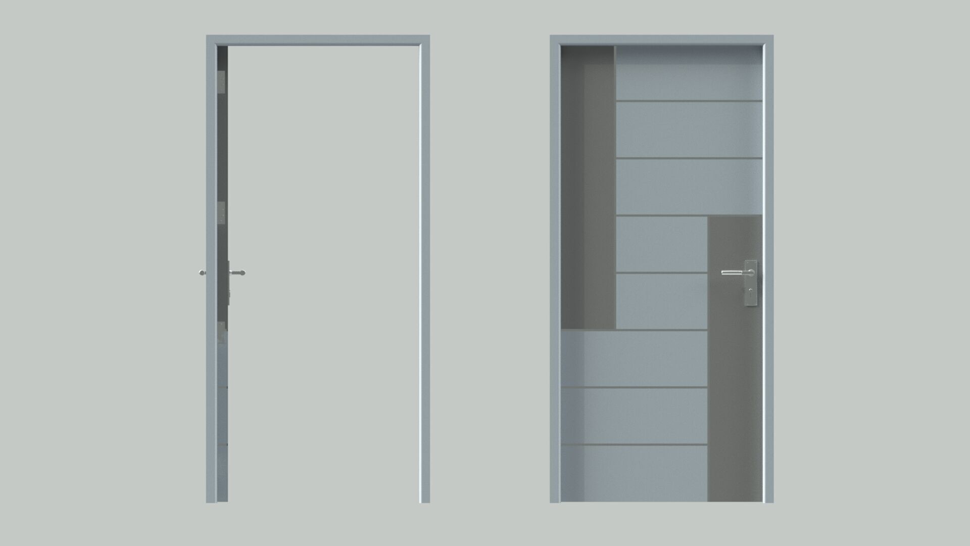 Door sets 8 3D model_11