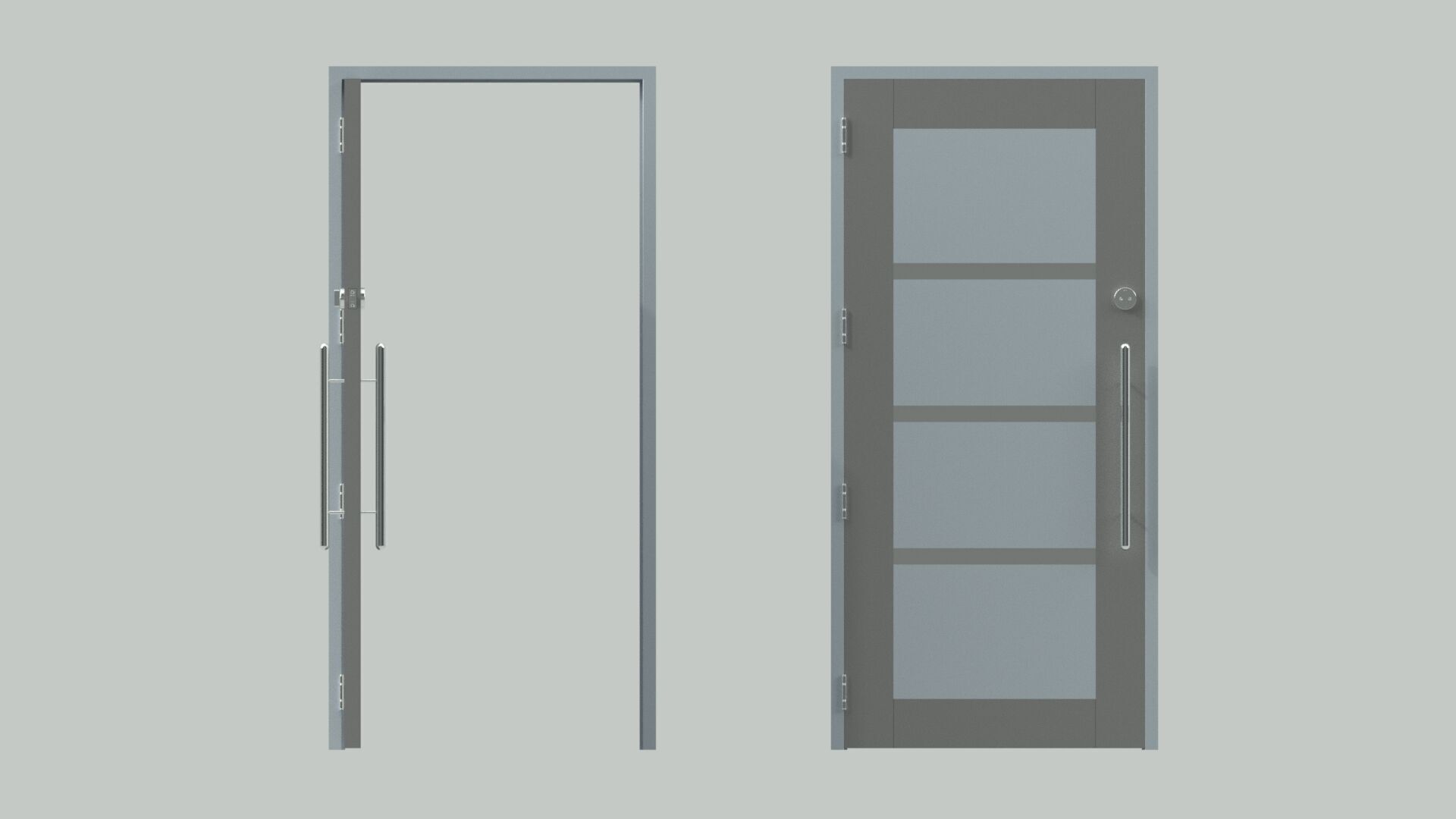 Door sets 8 3D model_16