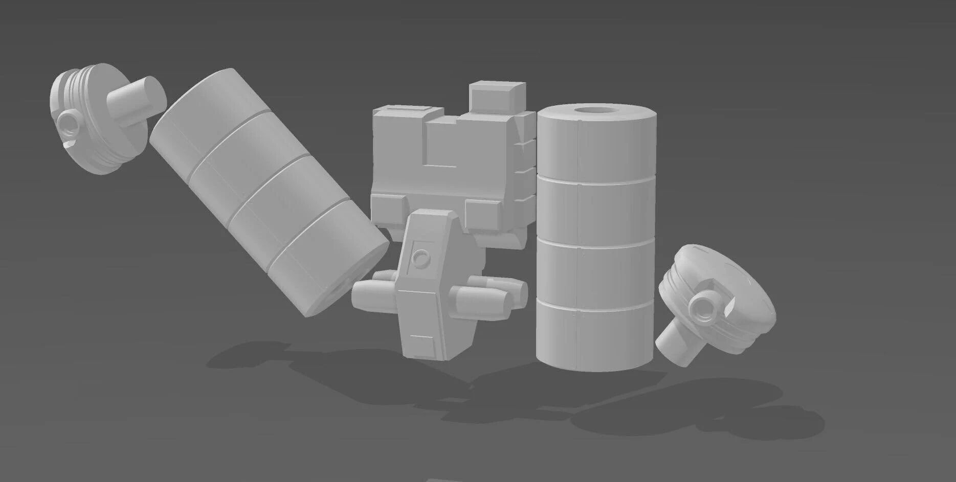 Space Leo Backpack Unit For LEO Type Mobile Suit 1-144  3D print model_2