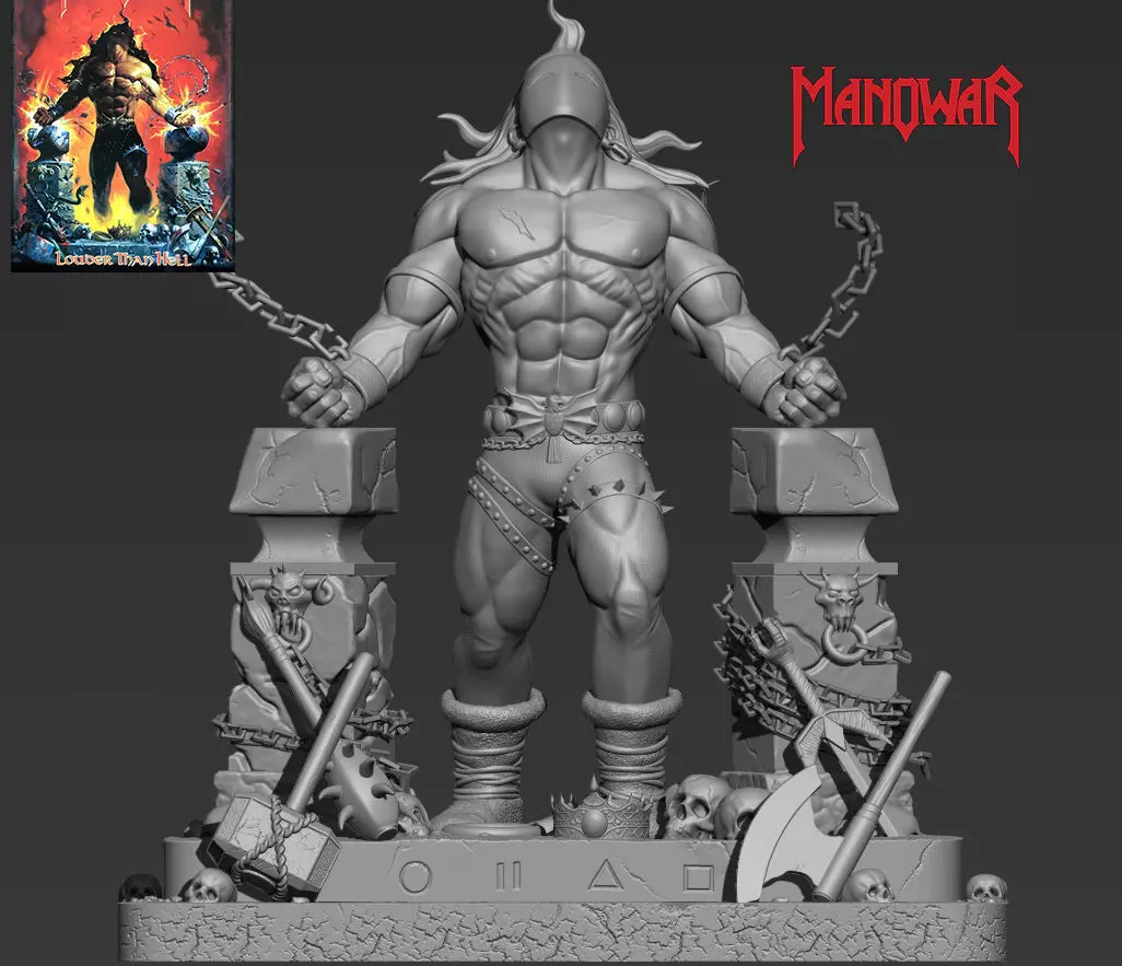 MANOWAR FANART PORTADA 3D print model_0