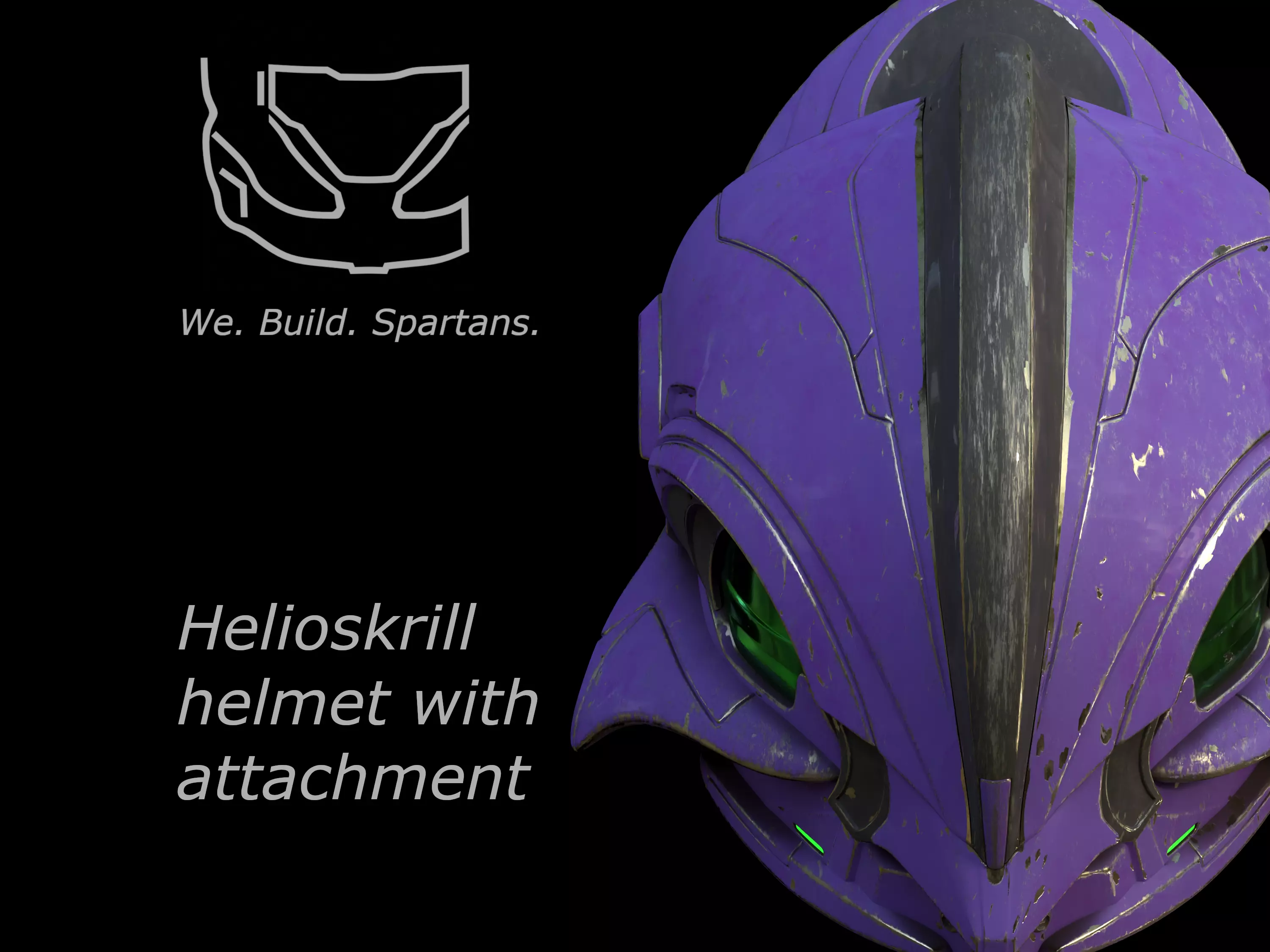 Helioskrill helmet with attachment 3d print file 3D print model_0