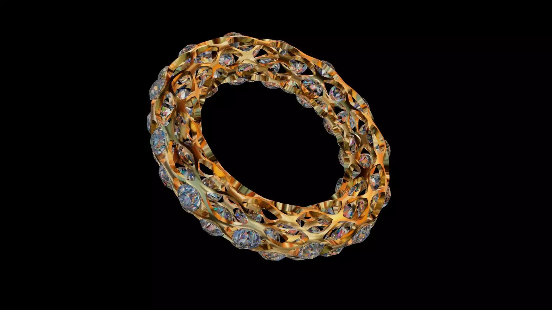  Dimond Bracelet Low-poly 3D model_0