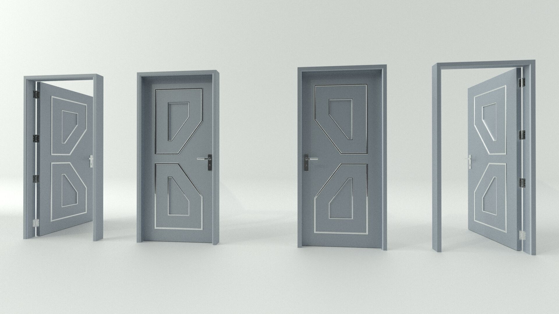 Door sets 11 3D model_14