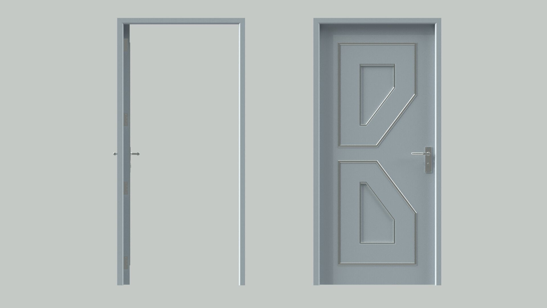 Door sets 11 3D model_15
