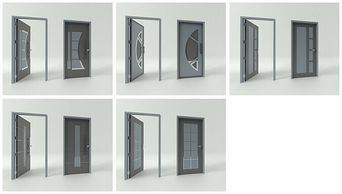 Door sets 12 3D model