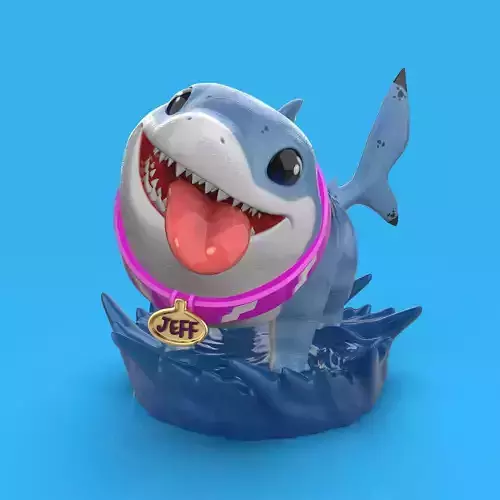 Jeff The Land Shark 3D print model