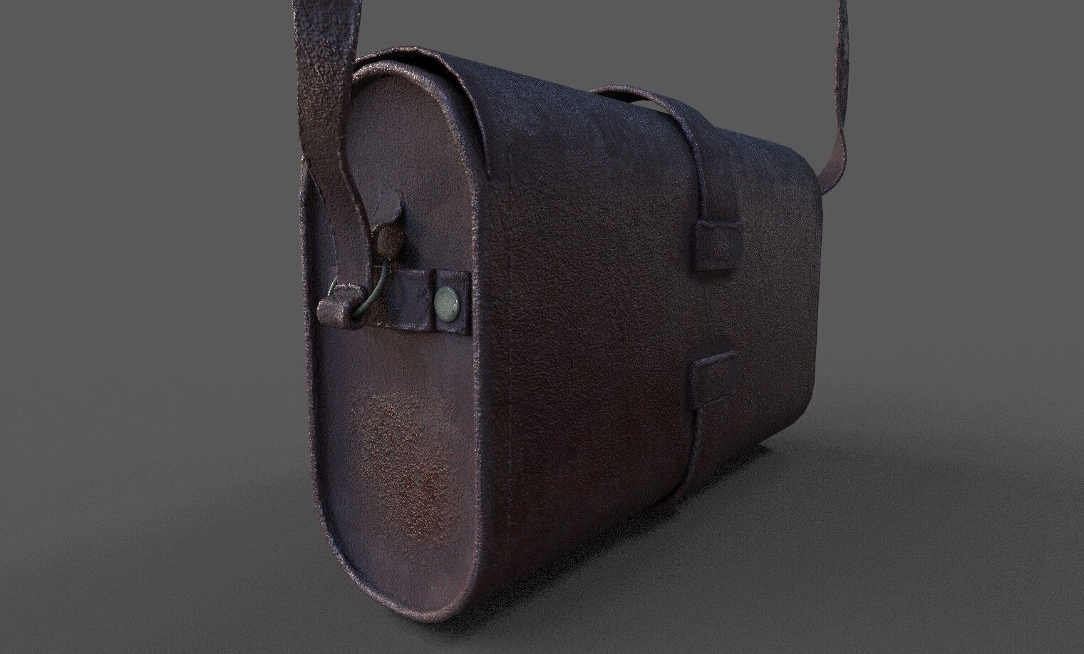 Leather Bag Low-poly 3D model_6